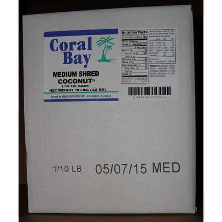 CORAL BAY Coral Bay Medium Shred Coconut 10lbs CB042